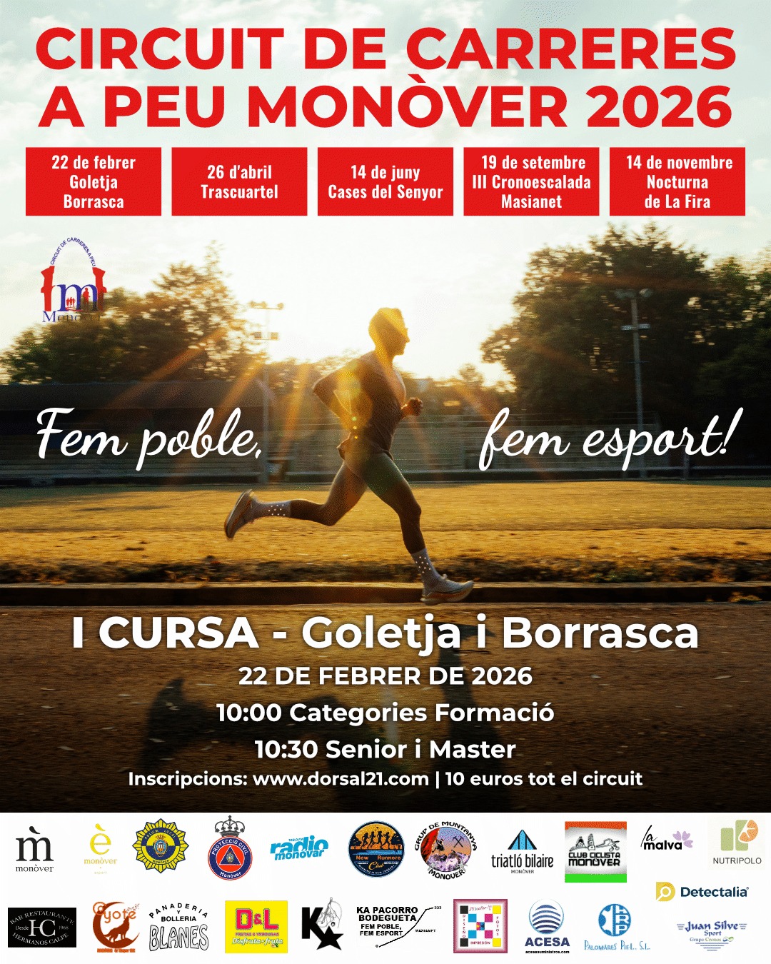 CIRCUIT DE CARRERES A PEU MONÒVER 2026